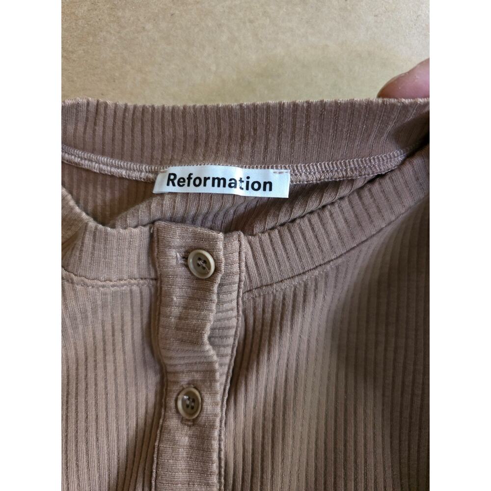 Reformation pant/cardigan set Clay sz M USA Made - Picture 3 of 7
